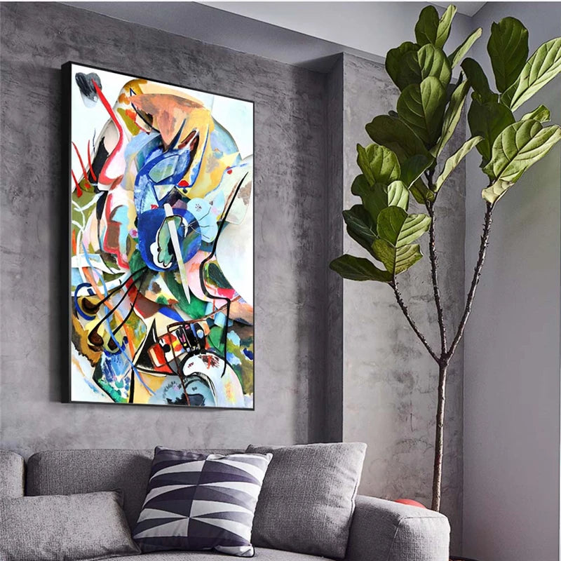 Tableau Moderne Abstrait Coloré