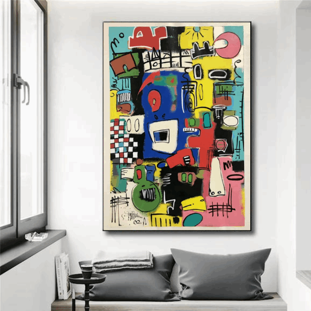 Tableau Abstrait Street Art