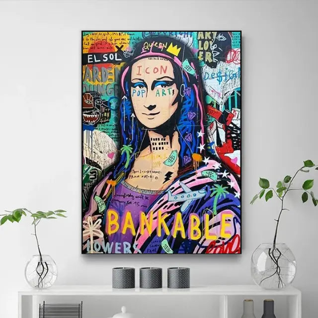 Tableau Mona Lisa Coloré
