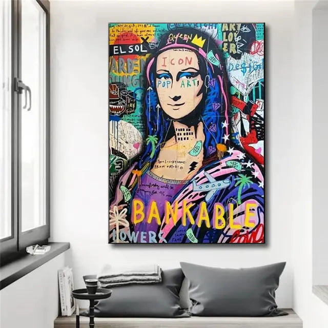 Tableau Street Art Mona Lisa