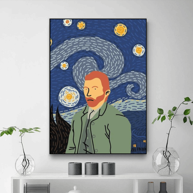 Tableau Van Gogh Pop Art