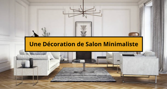 Une Décoration de Salon Minimaliste Noir et  Blanc ?