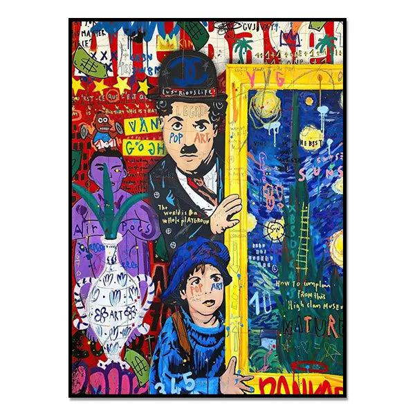 Tableau Charlie Chaplin Pop Art