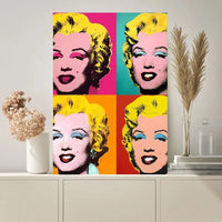 Tableau Coloré Monroe Marilyn