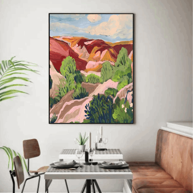 Tableau Moderne Montagne 