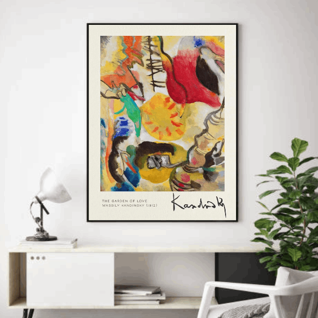 Tableau Abstrait Kandinsky Coloré