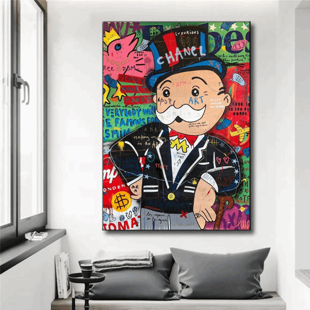 Tableau Alec Monopoly Coloré