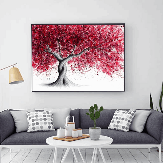 Tableau Arbre Rouge 