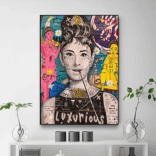 Tableau Audrey Hepburn Pop Art