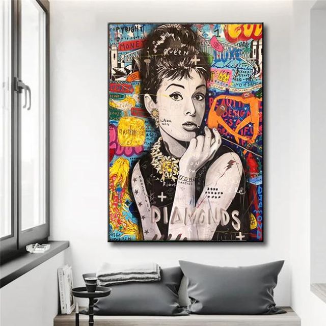 Tableau Audrey Hepburn Pop Art