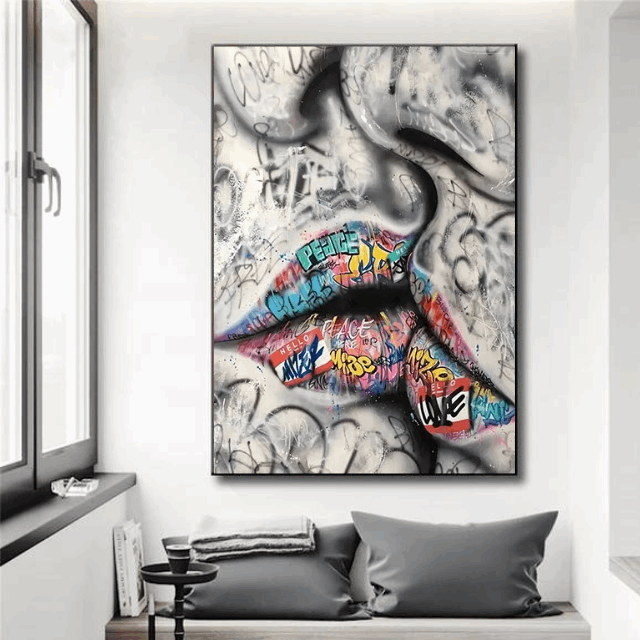 Tableau levres Coloré