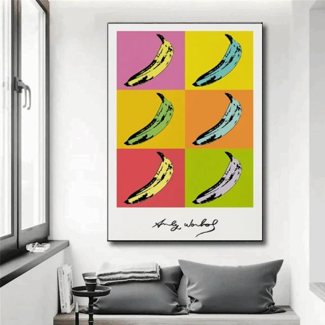 Tableau Banane Pop Art Warhol 