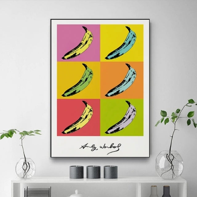 Tableau Banane Andy Warhol 