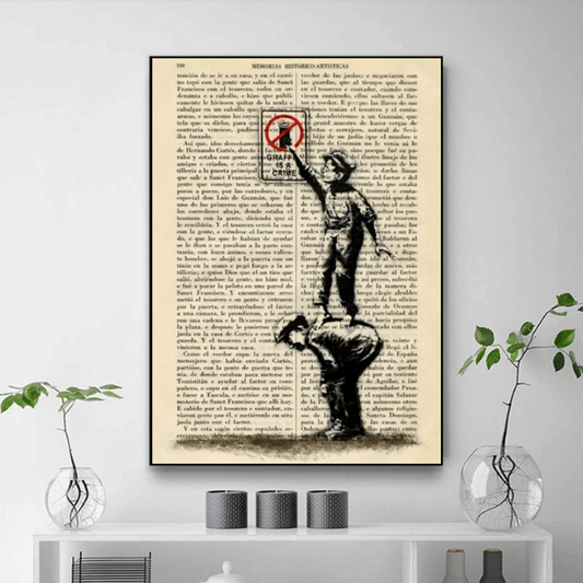 Tableau Banksy Enfants