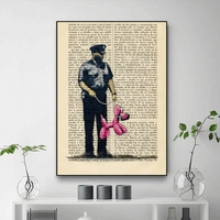 Tableau Banksy Policier