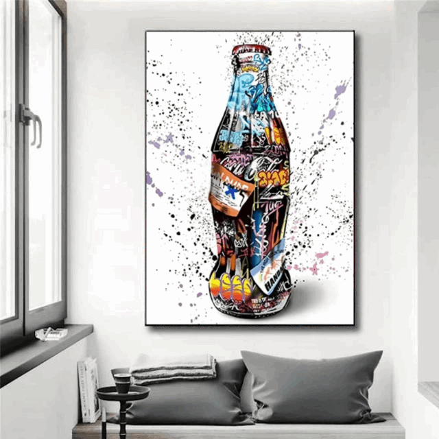 Tableau Coca Bouteille 