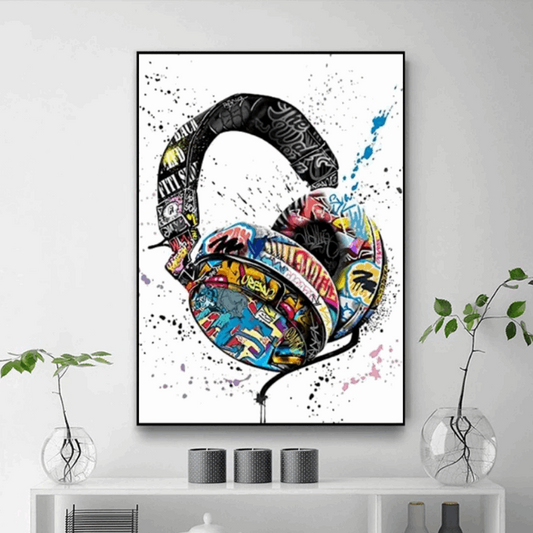 Tableau Casque de Musique