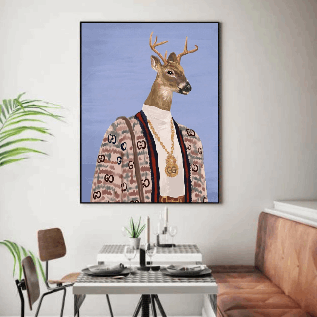 Tableau Cerf Moderne