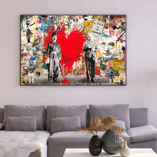 Tableau Charlie Chaplin Portrait