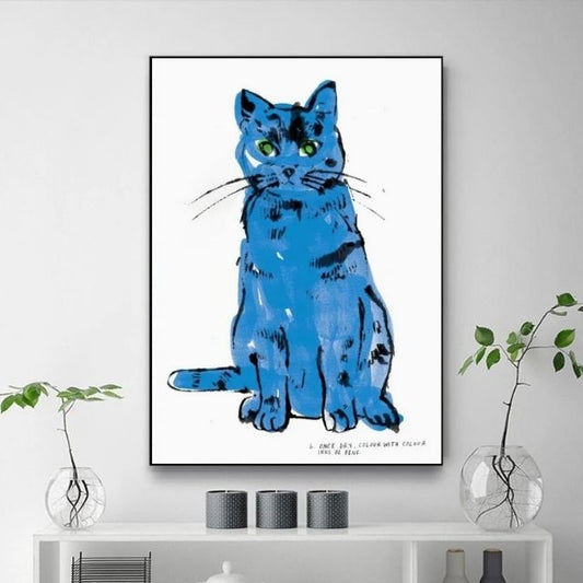 Colorful Cat Painting