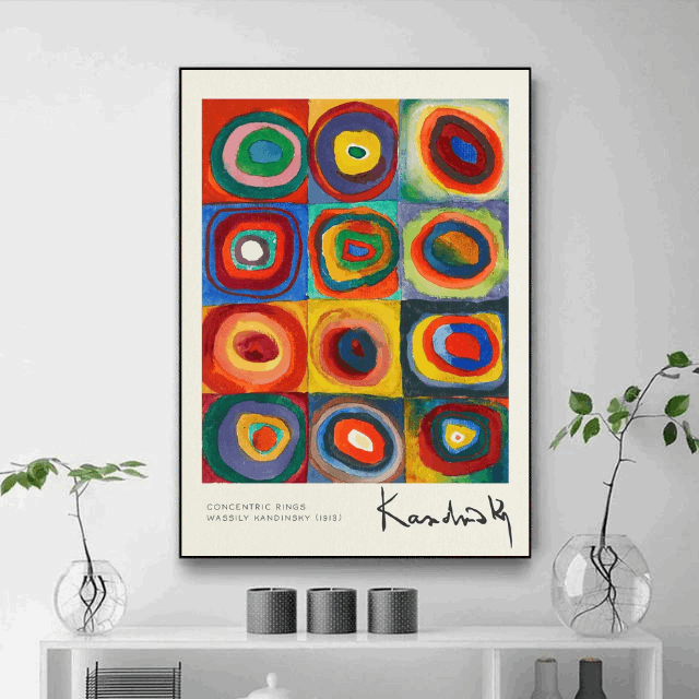 Tableau Multicolore Pop Art