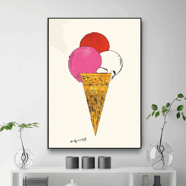 Tableau Cone de Glace Pop Art