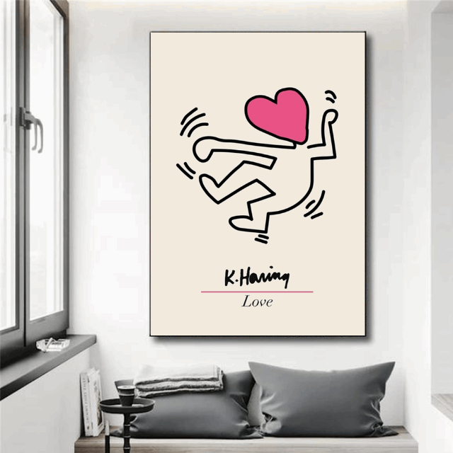 Tableau Corps Keith Haring