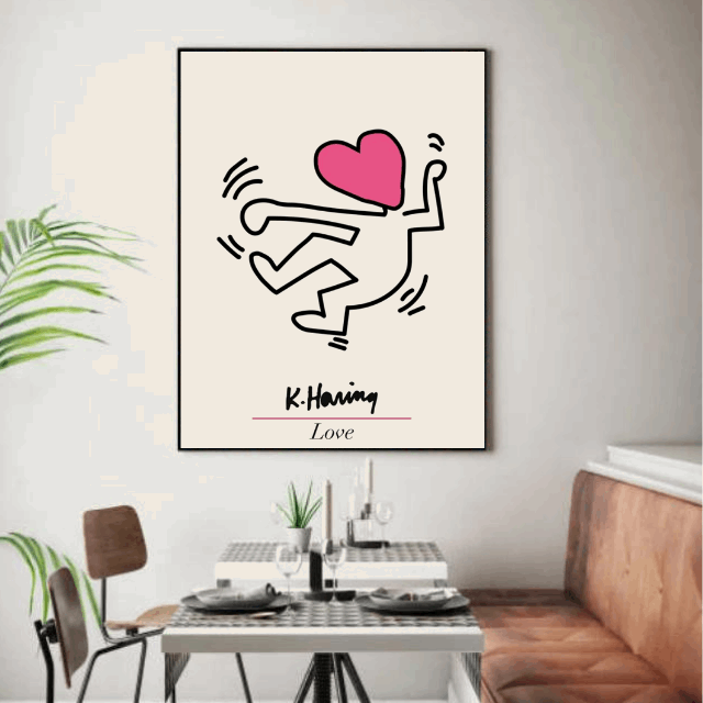Tableau Corps Keith Haring