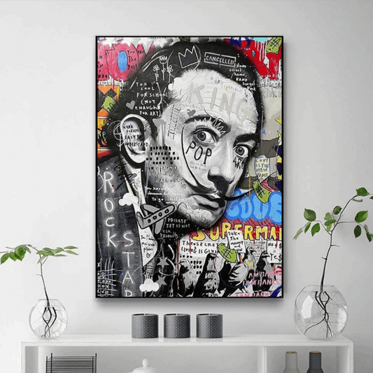 Tableau Dali Salvador Coloré