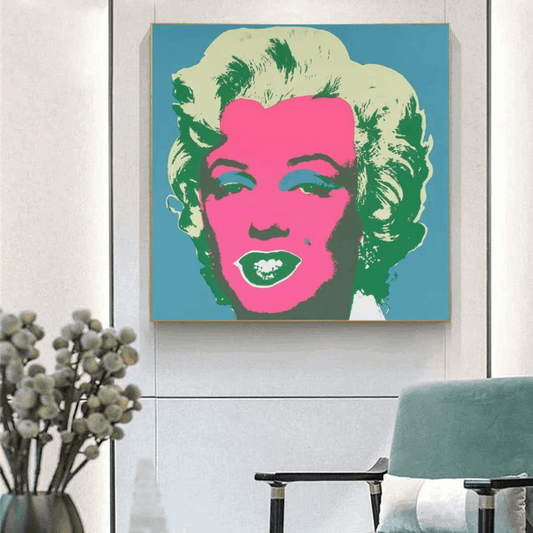 Tableau Coloré Maryline Monroe