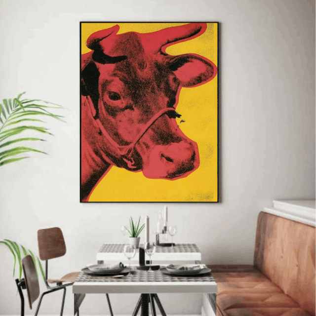 Tableau Pop Art Vache