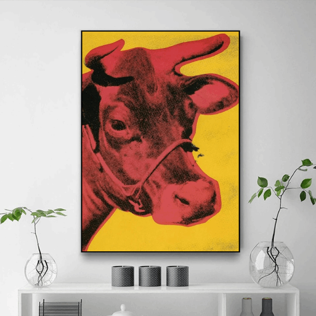 Tableau Pop Art Vache