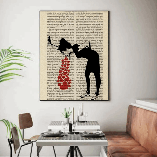 Tableau Femme Banksy