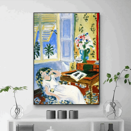 Tableau Matisse Femme coloré