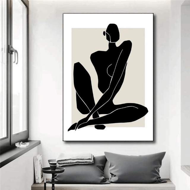Tableau Boheme Noir et Blanc