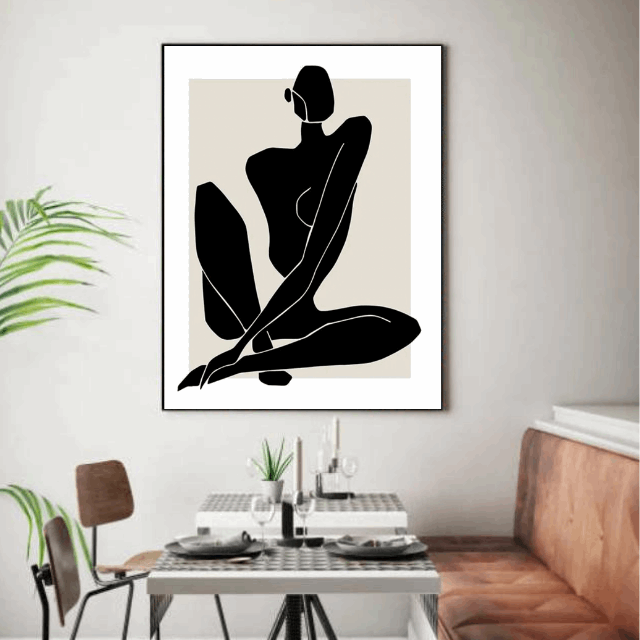 Tableau Boheme Noir et Blanc