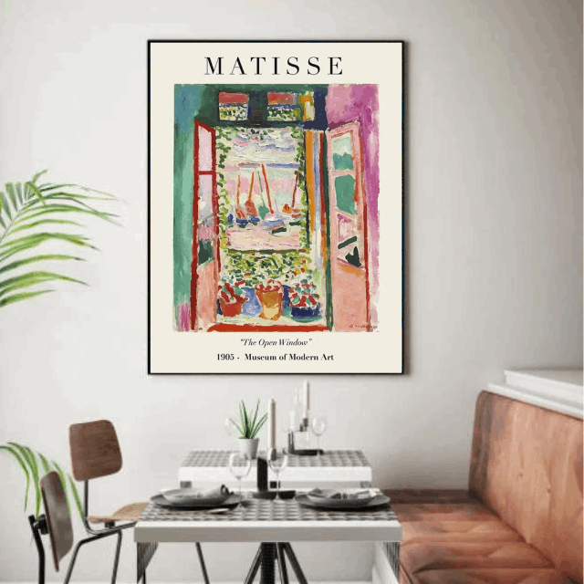 Tableau Coloré Fenêtre Ouverte 