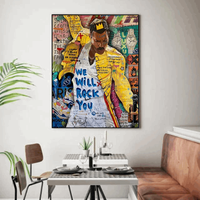 Tableau Freddie Mercury pop art