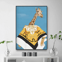 Tableau Girafe Abstrait