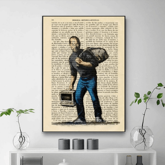 Tableau Banksy Homme