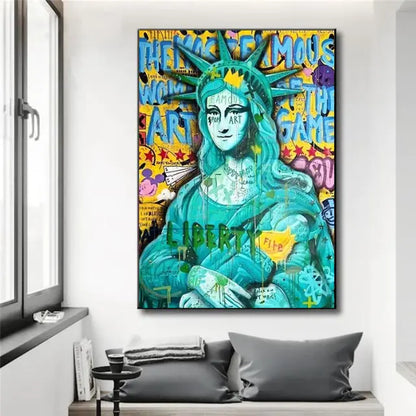 Tableau Joconde Pop Art Mona Lisa 