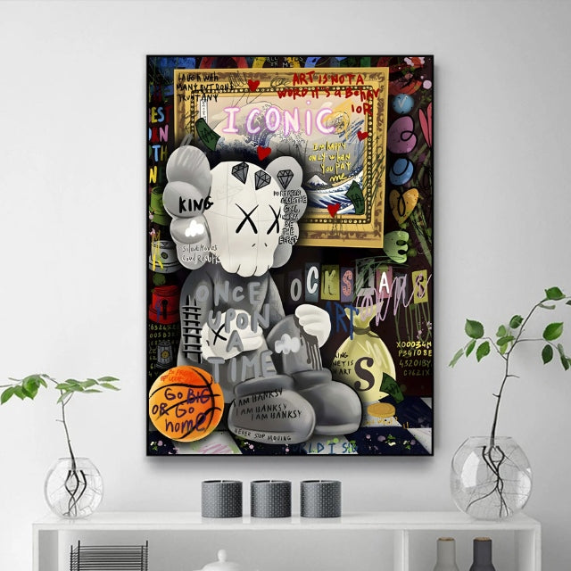 Kaws Déco Tableau