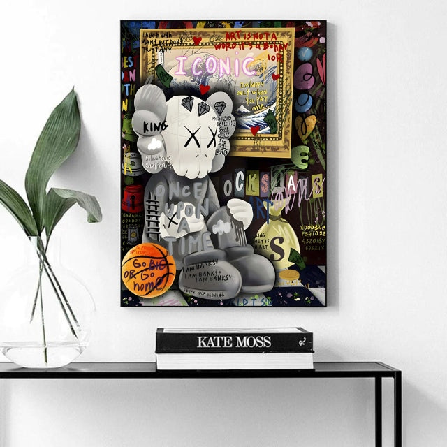 Kaws Déco Tableau