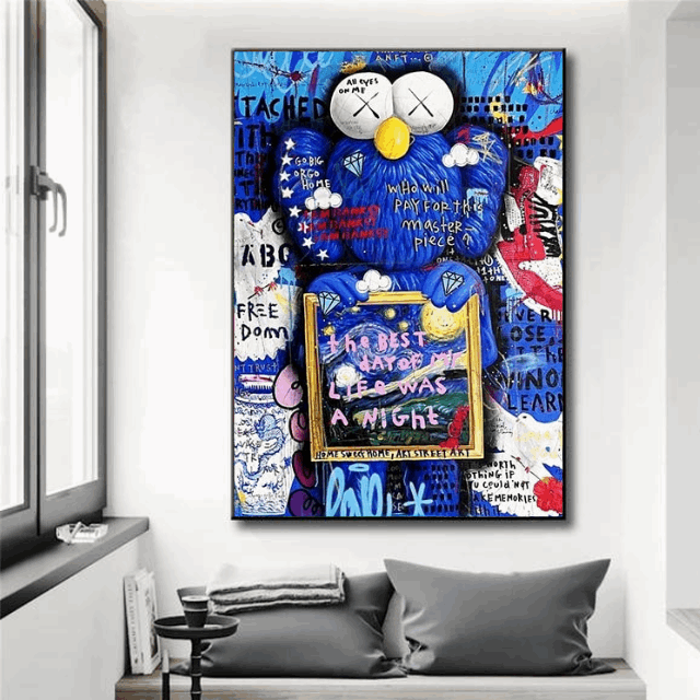 Tableau Kaws Peinture