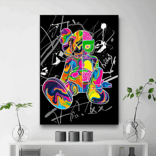 Tableau Kaws Graffiti