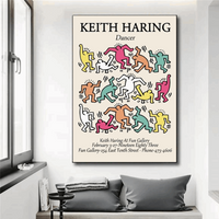 Tableau Multicolore Keith Haring