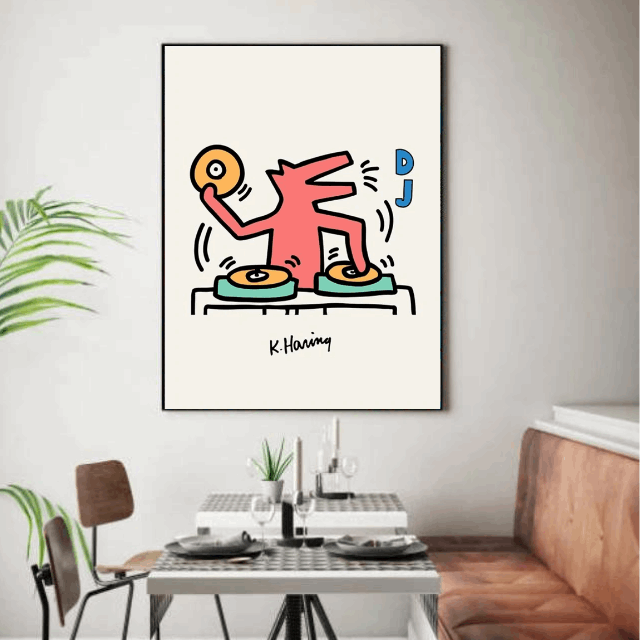Tableau Musique Keith Haring