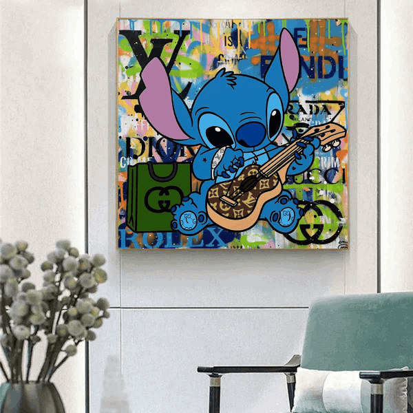 Tableau Lilo et Stitch Coloré