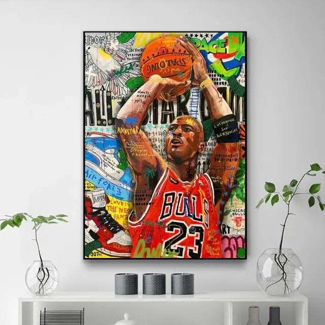 Tableau Michael Jordan Basket