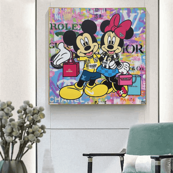 Tableau Mickey Street Art